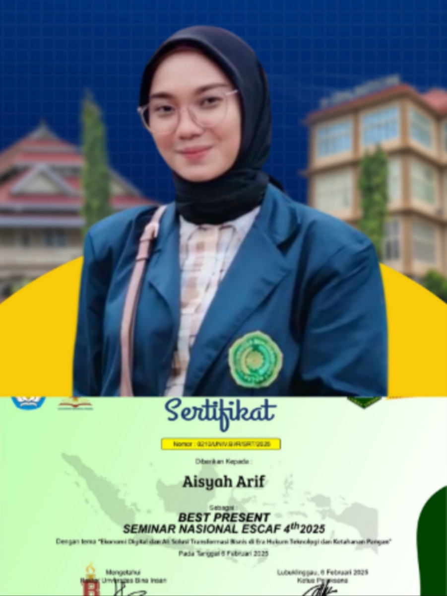 Distingsi Akademik: Tim Mahasiswa UM Buton Meraih Best Presenter dan Best Paper di Seminar Nasional ESCAF 2025