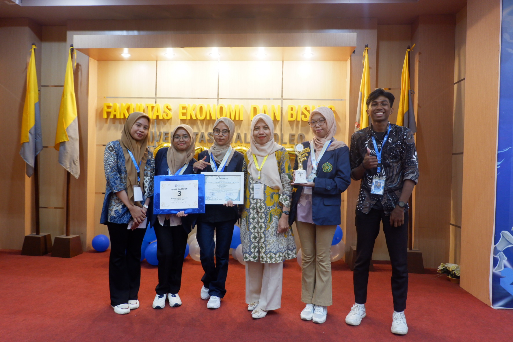Tim Akuntansi UM Buton Raih Juara Harapan III pada Accounting Competition UHO Action 2025 Tingkat Nasional